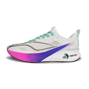 LINING Кроссовки для бега Red Hare 8PRO с амортизацией, противоскользящие, дышащие, низкие, унисекс, цвет: белый, розовый