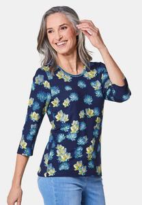 Топ с длинными рукавами GOLDNER, темно-синий