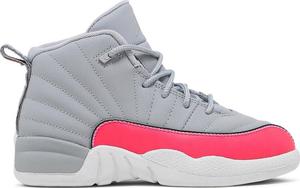 Кроссовки Air Jordan 12 Retro PS Racer Pink, серый