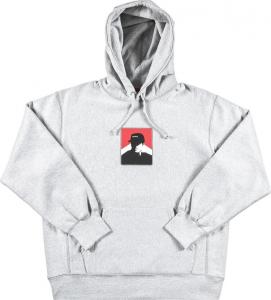 Толстовка Supreme Portrait Hooded Sweatshirt 'Heather Grey', серый