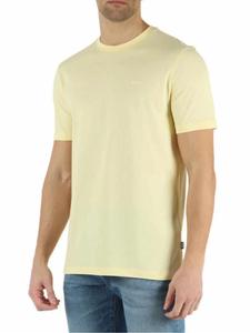 Футболка Boss Cotton-Jersey With Logo Detail, светло-желтый