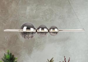 Подвесной светильник Näve Fumo 1-flammig, сталь / зеркальное стекло - серебро - количество языков пламени: 3