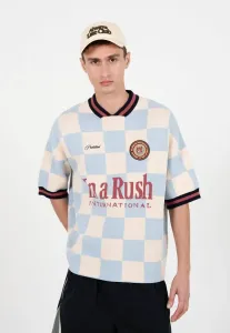 Футболка с принтом «победный трикотаж» Prohibited, Blue