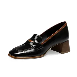 Женские лоферы на каблуке 4 см JESSICA SOPHIA, черный