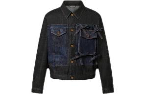 Мужская джинсовая куртка Louis Vuitton, черный