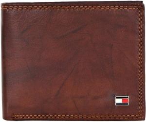 Мужской кошелек Tommy Hilfiger Passcase со съемным окошком для удостоверения личности, Tan Huck