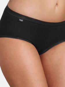 Трусы-Миди, 4 пары + Sloggi, черный