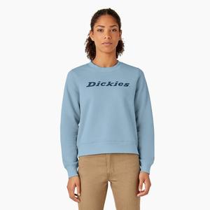 Женская водоотталкивающая толстовка с логотипом Dickies, цвет clear blue (eu)