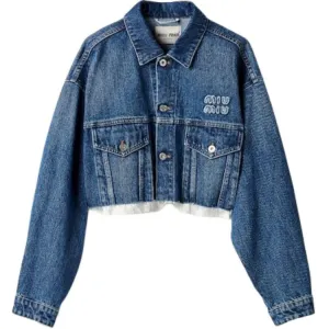 Джинсовая куртка MIU MIU, синий