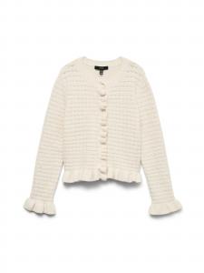 VERO MODA Кардиган 'VMAlia' из шерсти белый