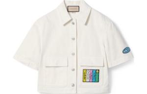 Джинсовая куртка женская цвета слоновой кости Gucci, цвет Ivory White