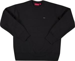 Толстовка Supreme Small Box Crewneck 'Black', черный