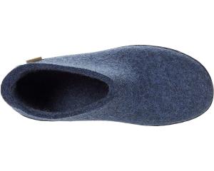 Тапочки Wool Shoe Rubber Outsole Glerups войлочные, синий