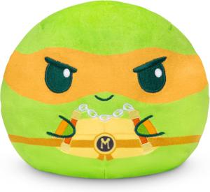 Мягкая игрушка TeeTurtle Teenage Mutant Ninja Turtles, Reversible Plushie - Michelangelo, 15,3 см