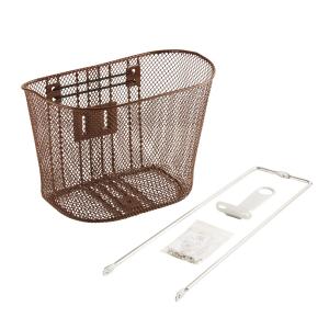 Корзина велосипедная передняя Elops 520 8 литров коричневая, коричневый