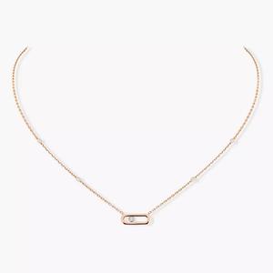 Колье Messika Move Uno, розовое золото/бриллианты