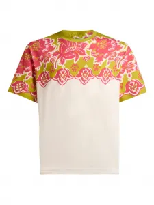 Футболка с цветочным принтом Etro, нейтральный