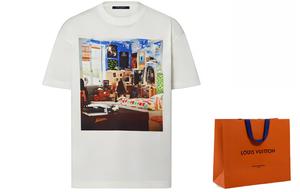 Футболка Printed Cotton LOUIS VUITTON, shopping bag included