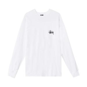 Лонгслив Stussy Basic Long-Sleeve Tee 'White', белый