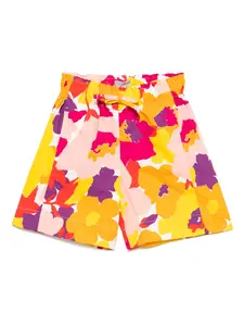 Шорты с цветочным принтом Il Gufo, белый