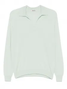 Свитер тонкой вязки Auralee, зеленый