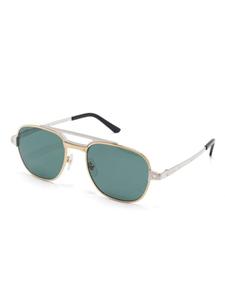 Cartier Eyewear солнцезащитные очки Santos, серебряный