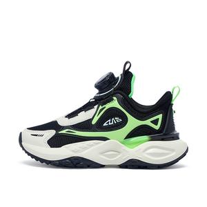 Детская повседневная обувь для начальной школы, кроссовки, кроссовки Big Wasp, цвет Ink Cloud Black Leather Surface