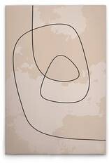 Картина на холсте A.S. Création Lines 1 цвет beigeschwarz