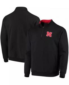 Мужская толстовка Nebraska Huskers Tortugas Logo Quarter-Zip Colosseum, черный