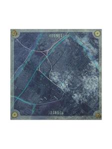 Модный шарф LONDON BY NIGHT темно-синего цвета Bolongaro Trevor