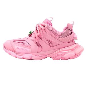 Трекерные чармсы низкие массивные кроссовки женские розовые Balenciaga