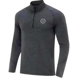 LINING Джемпер мужской черный смесовый цветочный пряжа