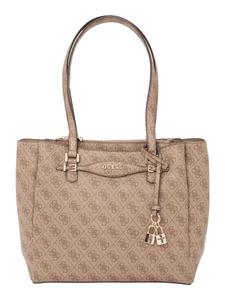 Сумка через плечо GUESS KATYA MULTI COMP TOTE, Cappuccino/Dark brown