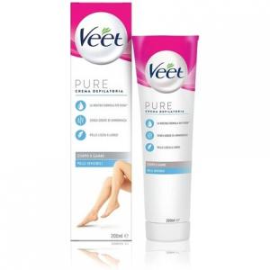 Крем для бритья Silk & Fresh Technology для чувствительной кожи 200мл, Veet