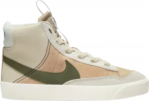 Кроссовки Nike Blazer Mid '77 SE PS 'Dance - Sanddrift Medium Olive', коричневый