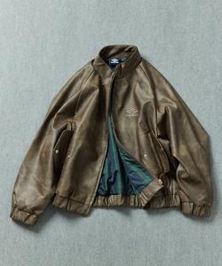 Блузон из искусственной кожи с воротником-стойкой SP