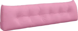 Подушка для спины розовая 180 x 24 x 50 см, ткань vidaXL