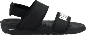 Сандалии Puma Soft Sandal Jr Black White, черный