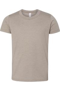 Футболка молодежная BELLA + CANVAS CVC Jersey, цвет heather stone