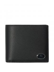 Кошелек из зернистой кожи в два сложения Burberry, черный