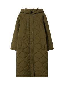 Пальто межсезонное Bershka, хаки