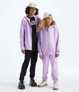 Флисовая куртка TNF Performance с капюшоном и застежкой-молнией для мальчиков и девочек The North Face, Lite Lilac