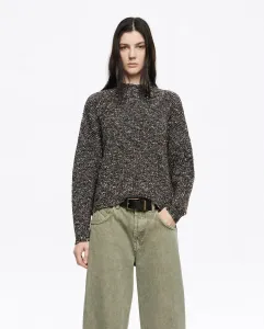 Женский джемпер прямого кроя с высоким воротником Bimba y Lola, коричневый