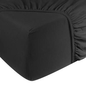 Простыня на резинке DoubleDry Jersey, антрацит - ширина: 90 см