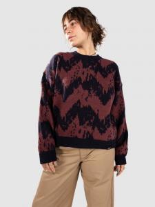 Вязаный свитер Iriedaily Boxy Fluff Knit Strickpullover, navy red