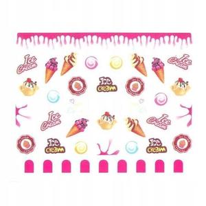 Водные наклейки для ногтей № BN 825 сладкие десерты, AllePaznokcie