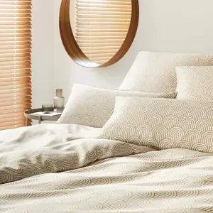 Элегантный комплект постельного белья Maison Arcs из сатина Мако, цвет золото, размер 155x200+80x80 Elegante