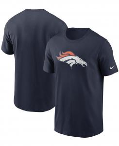 Мужская темно-синяя футболка с логотипом denver broncos primary Nike, синий