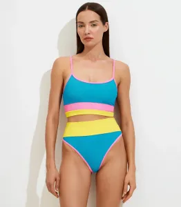 Женские плавки Eva Bottom Colorblock Stretch High-Wisted Swimwear BUU642 Beach Riot