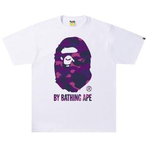 Футболка BAPE Color Camo A By Bathing Ape Tee 'White/Purple', белый